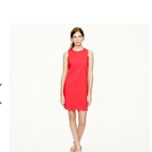 Kate Spade Red Scallop Hem Mini Dress Sz XS NWT - Picture 8 of 9